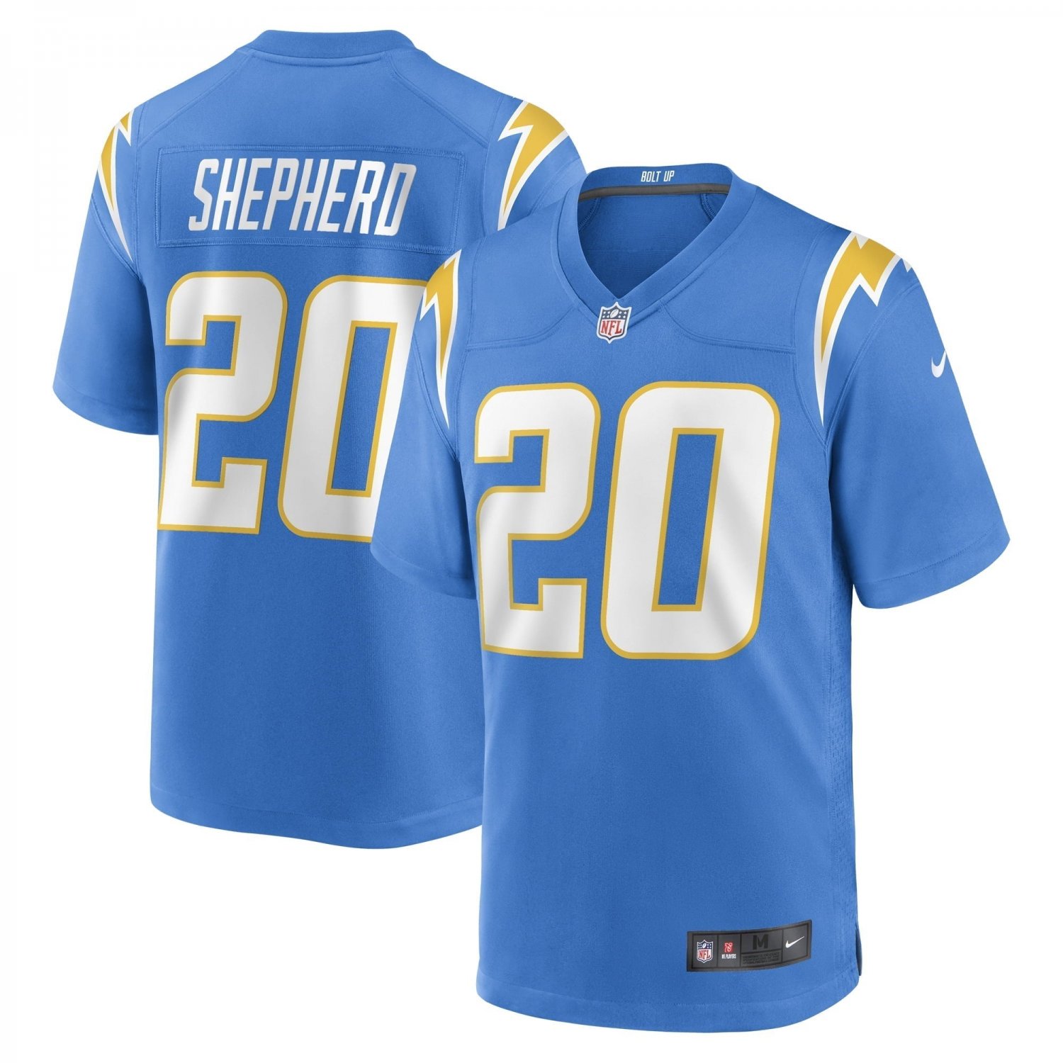 Men's Darrius Shepherd Powder Blue Los Angeles Chargers Game Jersey