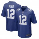 Men's Davis Webb Royal New York Giants Game Player Jersey