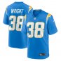 Milton Wright Los Angeles Chargers Game Jersey - Powder Blue