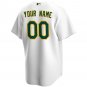 Oakland Athletics Home Replica Custom Jersey - White