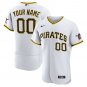 Pittsburgh Pirates Home Authentic Custom Jersey - White