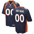 Denver Broncos Alternate Custom Game Jersey - Navy