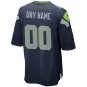 Seattle Seahawks Custom Game Jersey - College Navy