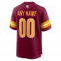 Washington Commanders Game Custom Player Jersey - Burgundy