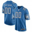 Detroit Lions Youth Custom Team Color Game Jersey - Blue