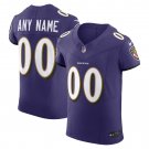 Baltimore Ravens Vapor F.U.S.E. Elite Custom Jersey - Purple