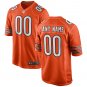 Chicago Bears Alternate Custom Game Jersey - Orange