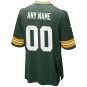 Green Bay Packers Custom Game Jersey - Green