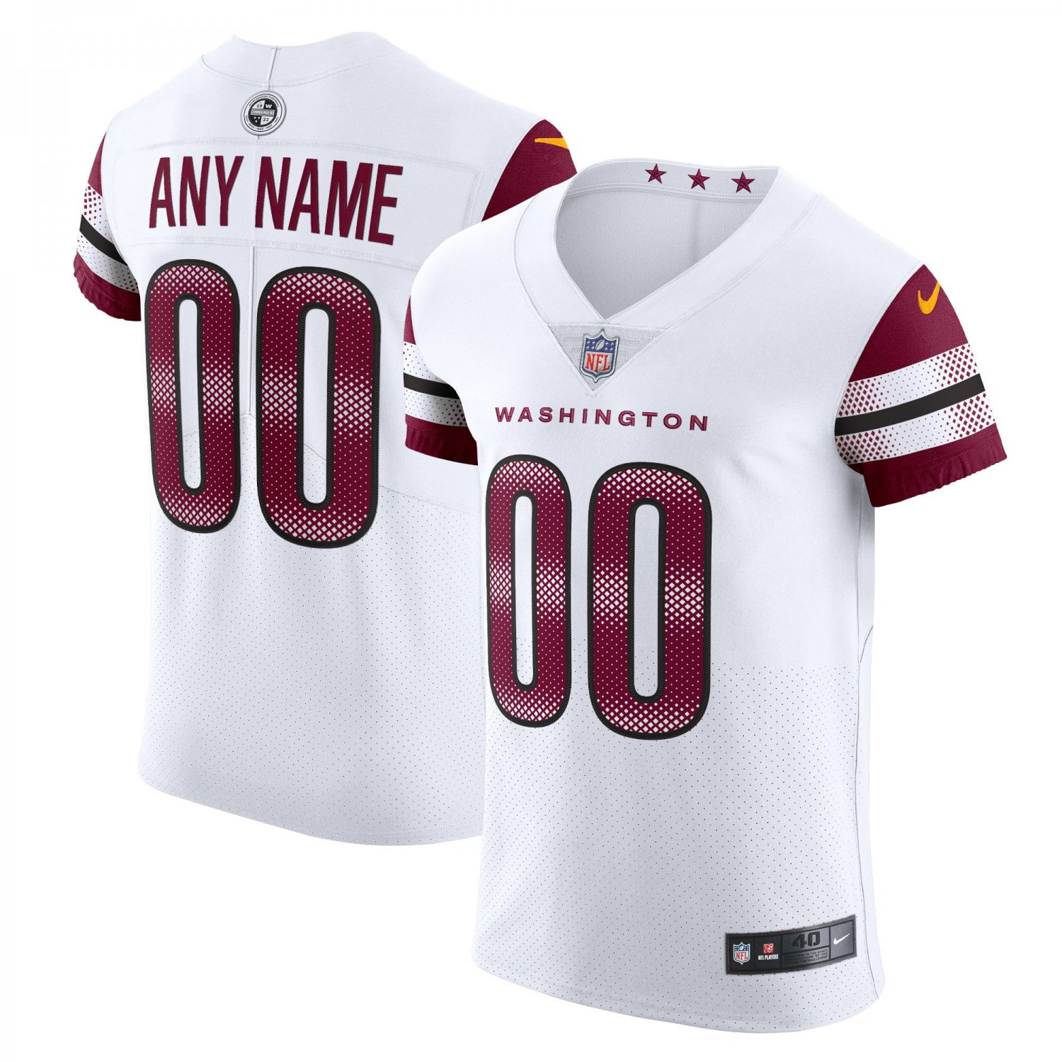 Washington Commanders Vapor Untouchable Elite Custom Jersey - White