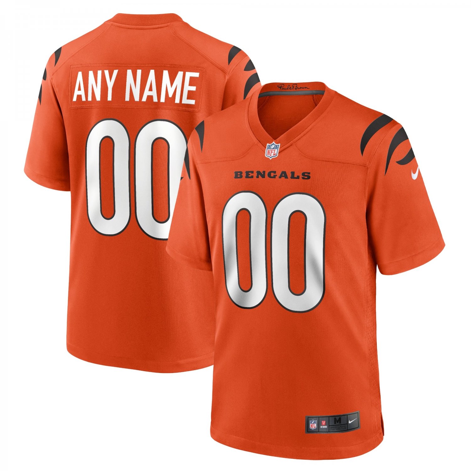 Cincinnati Bengals Alternate Game Custom Jersey - Orange