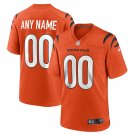 Cincinnati Bengals Alternate Game Custom Jersey - Orange