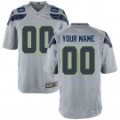 Seattle Seahawks Youth Game Custom Jersey - Gray