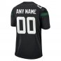 New York Jets Youth Custom Game Jersey - Black