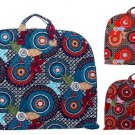Floral Kaleidoscope Cotton Quilted Lightwgt Garment Luggage Overnight Travel Bag