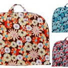 Multicolor Floral Cotton Quilted Lightweght Garment Luggage Overnight Travel Bag