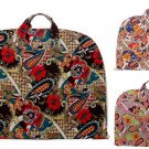 Floral Paisley Cotton Quilted Lightweight Garment Luggage Overnight Travel Bag