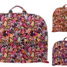 Floral Leaves Cotton Quilted Lightweight Garment Luggage Overnight Travel Bag