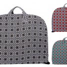 Kaleidoscope Floral Cotton Quilted Lightwgt Garment Luggage Overnight Travel Bag