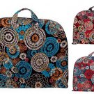 Floral Multicolor Cotton Quilted Lightwgt Garment Luggage Overnight Travel Bag