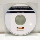 International Genealogical Research Directory Set 1981-1993 cd-rom LIKE NEW