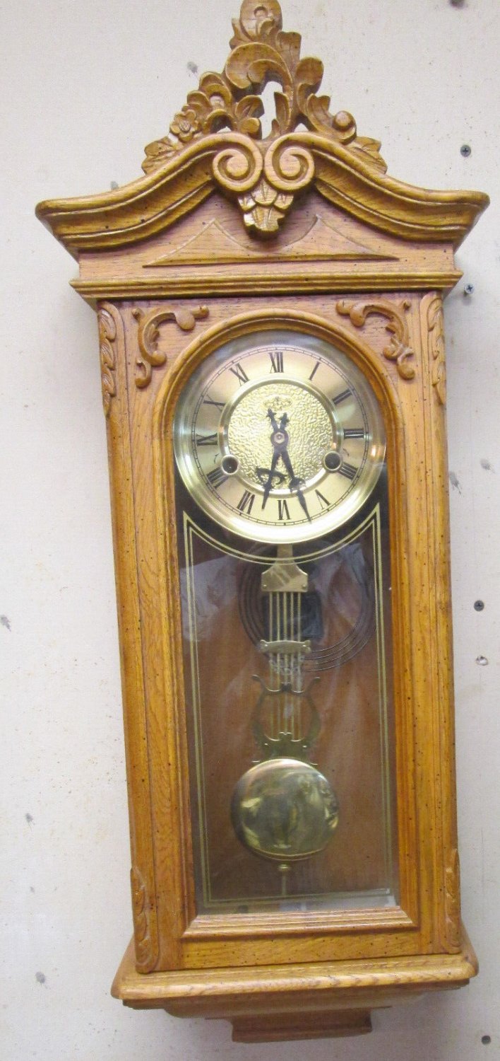 Vintage D & A Wall Clock wind-up with Chime