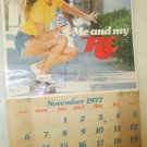 ROYAL CROWN COLA 1977 Two page Nov & Dec Soda Calendar