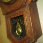 NEW HAVEN SCHOOL ANTIQUE REGULATOR WALL CLOCK NEW HAVEN WITH KEY & PENDULUM