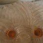 Anchor Hocking Prismatic Pink Depression Glass Footed Dish Swirl 1941