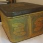 VINTAGE RUSTIC WHEAT HEART METAL BREAD BOX LARGE TIN STORAGE 70S DECOR FARMHOUSE
