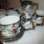 Japanese Moriage Dragonware Tea Set 24 PIECES Cups Saucers Hand Painted