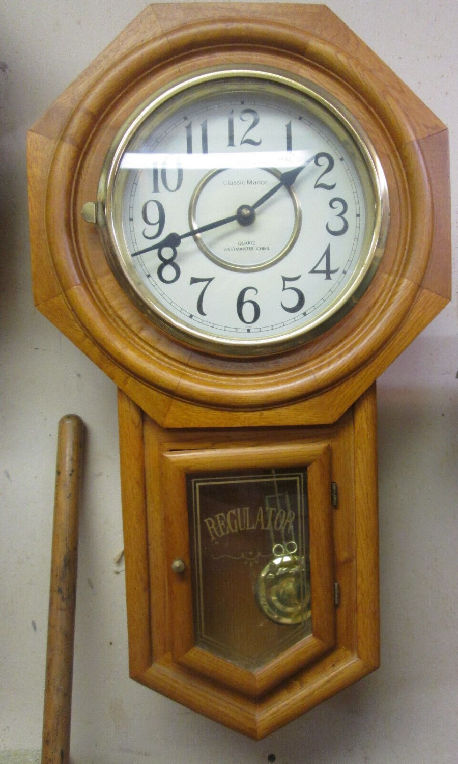 Vintage Regulator Classic Manor Wall Clock Westminster Chime Quartz