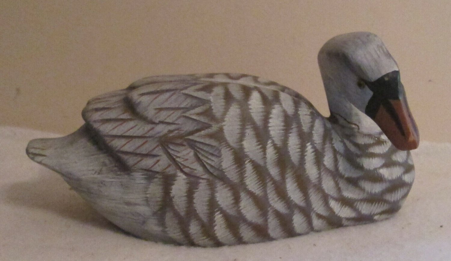 Hand Carved Wooden Goose Duck Figurine People's Republic of China 224-286