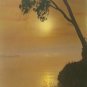 JAPANESE LANDSCAPE PRINT BEAUTIFUL SUNSET