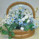 Artificial Planter Basket Faux Indoor House Plant Round Woven Basket / Handle Artificial Planter Basket Faux Indoor House Plant Round Woven Basket / Handle
