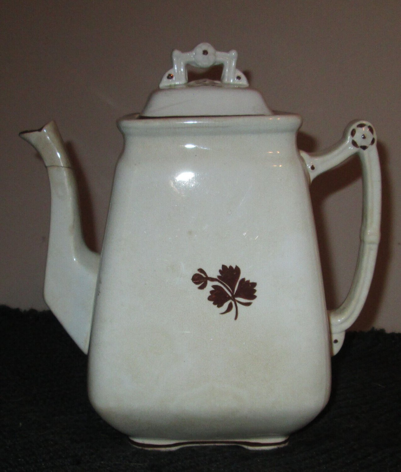 Royal Patent Ironstone China ARTHUR J WILKINSON England tea leaf coffee Tea pot