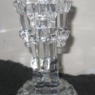 Princess House #849 NUTCRACKER CANDLESTICK HOLDER 24% Lead Crystal Glass  NIB