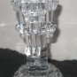 Princess House #849 NUTCRACKER CANDLESTICK HOLDER 24% Lead Crystal Glass  NIB