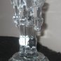 Princess House #849 NUTCRACKER CANDLESTICK HOLDER 24% Lead Crystal Glass  NIB