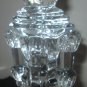 Princess House #849 NUTCRACKER CANDLESTICK HOLDER 24% Lead Crystal Glass  NIB