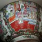 Large Chinese Export Porcelain Famille Rose Medallion Punch Bowl 19th Century