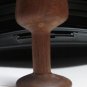 Hand turned Egg Cup Tan Brown Wooden 3"