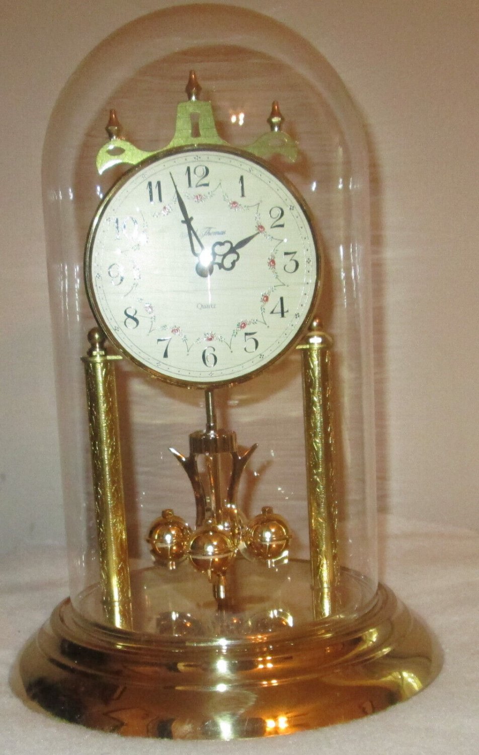 Vintage SETH THOMAS Quartz Anniversary Dome Clock Very Clean. Works great!