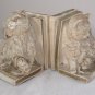 COLLECTIBLE UNIVERSAL STATUARY CORP KITTY /CAT BOOKENDS CHALKWARE MAROTTA