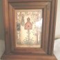 Vintage Kitchen Wall Clock Quartz Westclox Wood Bird House Picture