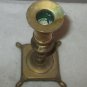 Vintage Brass Candlestick Holders made in India square Base 7.25â TALL