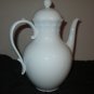 AK Kaiser W Germany Porcelain Teapot White Ribbed Scallop Edge  48 oz  #80
