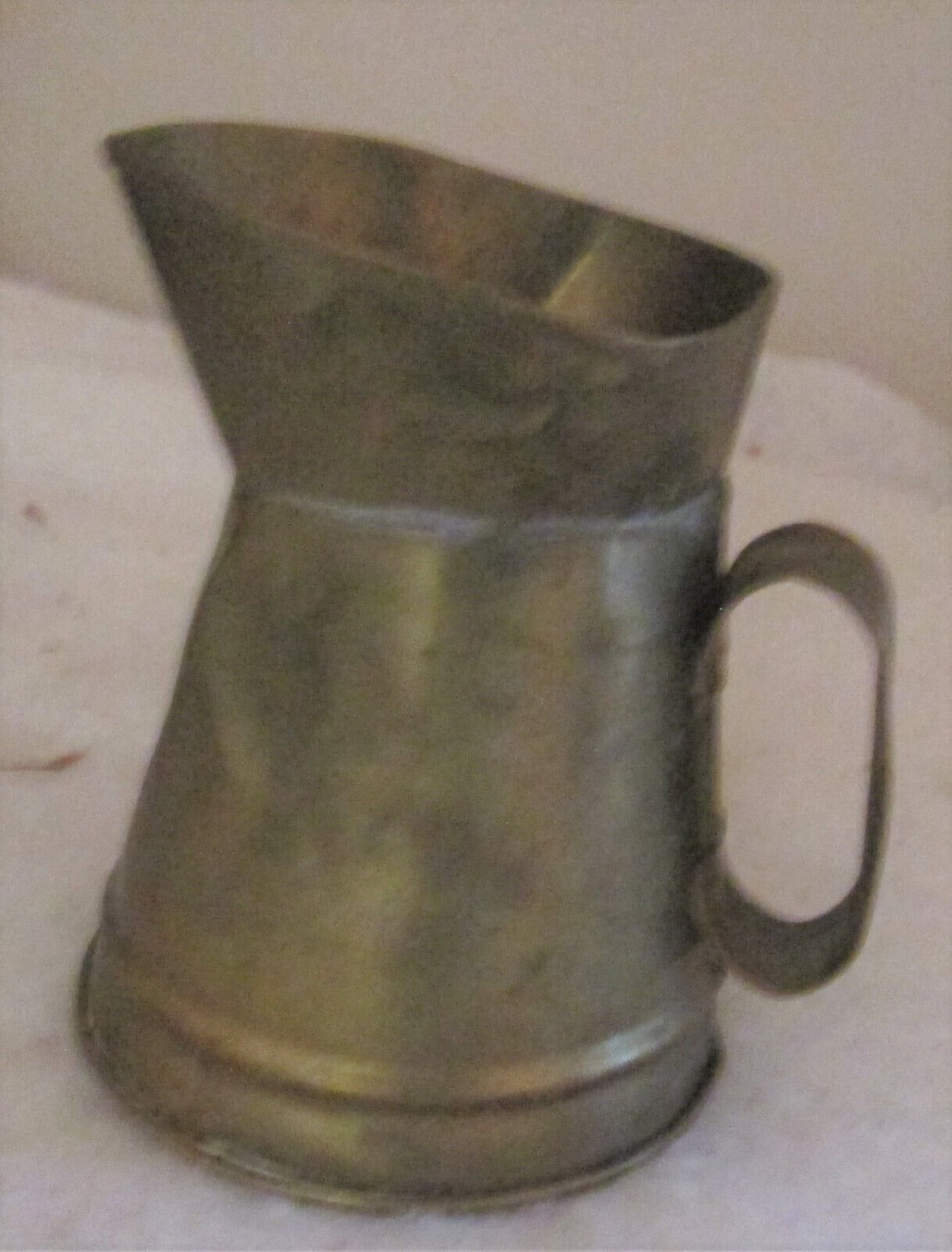 HOSLEY #4308 BRASS MINIATURE PITCHER WATERING CAN 3 1/4" TALL