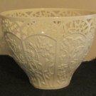 Tall Lenox White Porcelain Jasmine Centerpiece Bowl  Dish