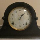 New Haven Clock Co Antique Tambour Mahogany  Mantle Clock 8 Day