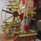 Vintage Wood Structured Ferris Wheel with four padded cars, hand crank Vintage Wood Structured Ferris Wheel with four padded cars, hand crank